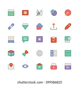 SEO and Marketing flat bold vector icon 6