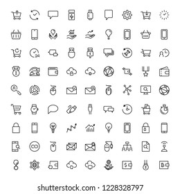 Seo marketing flat icon set. Single high quality outline symbol of info for web design or mobile app. Thin line signs for design logo, visit card, etc. Outline logo of seo marketing