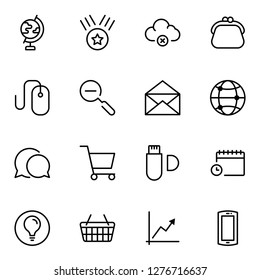 Seo marketing flat icon set. Single high quality outline symbol of info for web design or mobile app. Thin line signs for design logo, visit card, etc. Outline logo of seo marketing