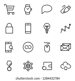 Seo marketing flat icon set. Single high quality outline symbol of info for web design or mobile app. Thin line signs for design logo, visit card, etc. Outline logo of seo marketing