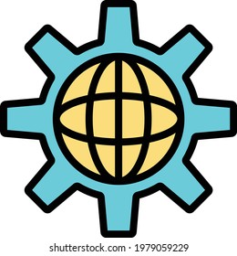 seo and marketing flat icons