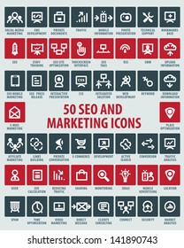 SEO and marketing icons