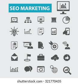 seo marketing icons