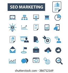 iconos de marketing de seo
