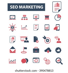 seo marketing icons
