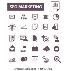 seo marketing icons
