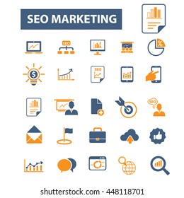 seo marketing icons