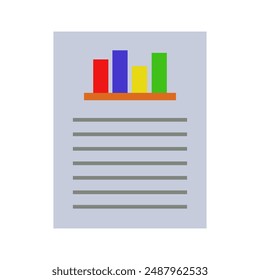 SEO marketing report icon illustrated in vector