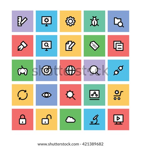 SEO and Marketing Vector Icons 1