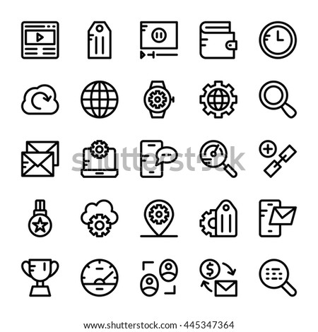 SEO and Marketing Vector Icons 2