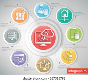 SEO marketing,computer analysis design,info graphic concept,clean vector