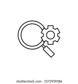 seo - minimal line web icon. simple vector illustration. concept for infographic, website or app.