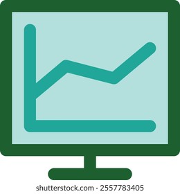 SEO monitoring icon depicting performance tracking and analytics. Ideal for visuals on search engine performance, keyword analysis, and ongoing digital optimization efforts.