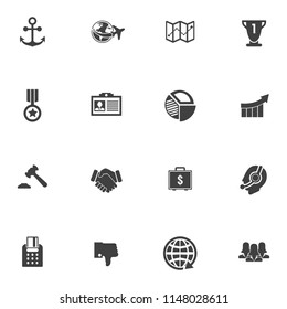 seo and online marketing icons set, vector web business icons, digital media design icons