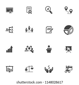 Seo And Online Marketing Icons Set, Vector Web Business Icons, Digital Media Design Icons