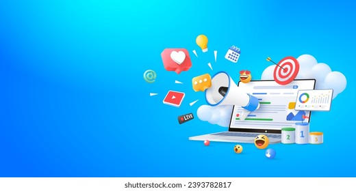 Seo optimization Digital marketing Illustrations design