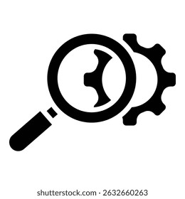 Seo Optimization Icon Bold Style For Various Design Purposes