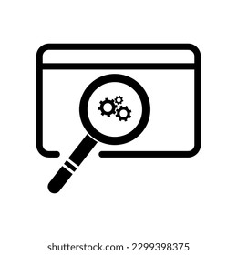 seo optimization icon company logo illustration on white background..eps
