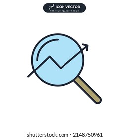 Plantilla de símbolo de icono de optimización SEO para colección de diseño gráfico y web ilustración vectorial