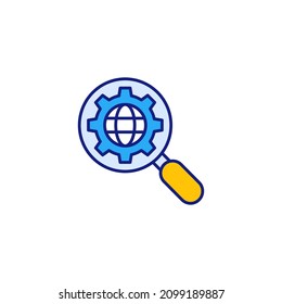 seo optimization icon in vector. Logotype