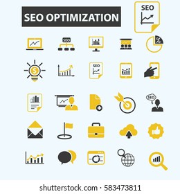 seo optimization icons
