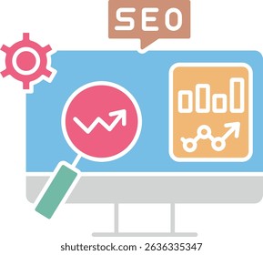 SEO Optimization   illustration with isolated background