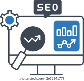  SEO Optimization    illustration with isolated background