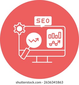   SEO Optimization  illustration with isolated background