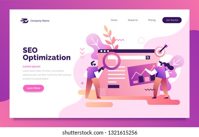 SEO Optimization Landing page for web