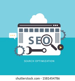 
SEO optimization, programming process and web analytics elements