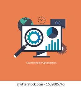 SEO optimization, programming process and web analytics elements