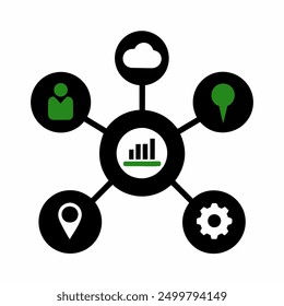 SEO optimization vector artwork illustration design, perfect for digital marketing and online strategy visuals. Ideal for creating modern and colorful graphic content.