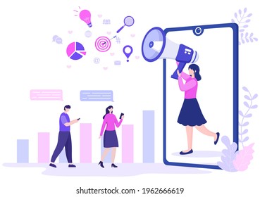 SEO Optimization Vector Illustration To Search Engine, App Development, Web Pages and Bookmarks. Landing Page or Banner Template