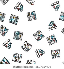 seo optimize community vector seamless pattern thin line illustration