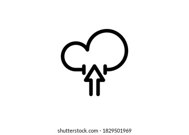SEO Outline Icon - Cloud Upload