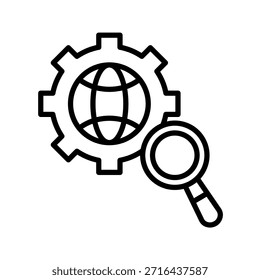 Seo-Gliederungssymbol, Vektorgrafik