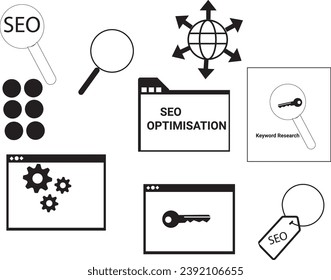 seeschilderter Symbolsatz, Vektordesign