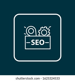 SEO package icon line symbol. Premium quality isolated container element in trendy style.