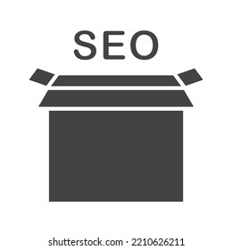SEO Package icon vector image. Can also be used for Search Engine Optimization. Suitable for mobile apps, web apps and print media.