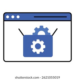 SEO Package Vector Icon Illustrating Professional SEO Services for Website Visibility and Traffic Growth
