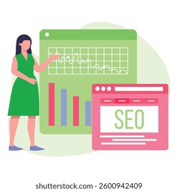 seo package Vector Illustration Which can easily modify or edit

