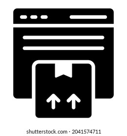 seo packaging glyph design, SEO and web flat design for mobile concepts and web apps. Collection of modern infographic logo and pictogram.