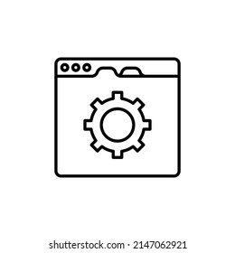 SEO Page Symbol in Vektorgrafik. Logotyp