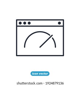 SEO page speed icon. Search Engine Optimization symbol template for graphic and web design collection logo vector illustration