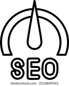 Seo Design de ícone de desempenho para uso comercial pessoal