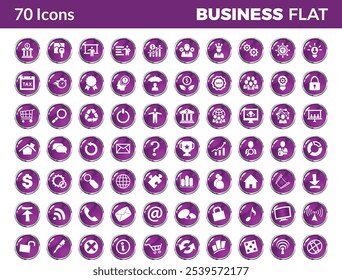 SEO and promotion line icons collection.