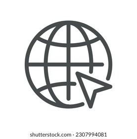 Seo and promotion related icon outline and linear vector.
