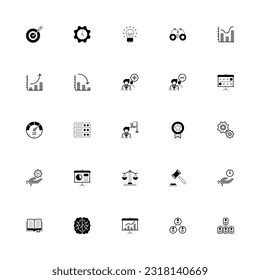 SEO related icon set. Pixel Perfect SEO Duotone Style 2D Icon