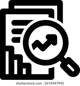 SEO Report, SEO Reporting, SEO Data Outline Icon