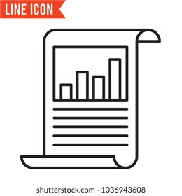 Seo report vector icon